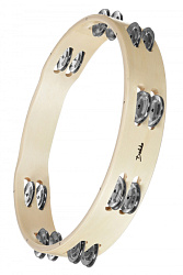 DEKKO T12-18 - Тамбурин деревянный, диаметр 30 см, 18 пар тарелочек