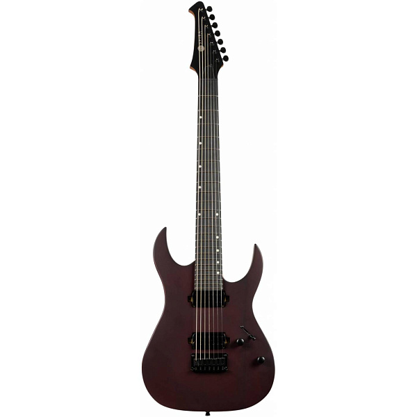 SPIRA S-407 MWR - Электрогитара Superstrat 7-ми струнная, цвет Red Wine/винный красный