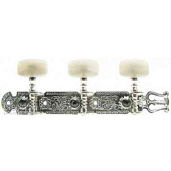 JINHO JC78G Колковая механика (3+3 планка),  д/кл. гитары, 35мм, ручка-овал, золото.