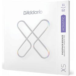 D'Addario XSABR 1152 - Струны для акустической гитары (11-52), Custom Light, серия XS
