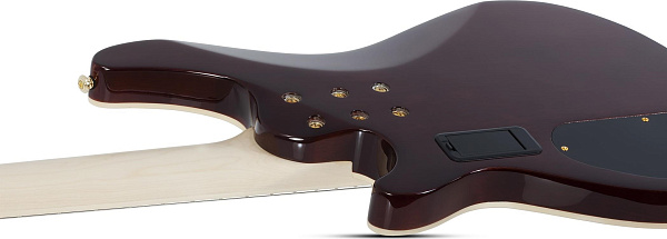 Бас-гитара SCHECTER [OMEN EXTREME-5 GNAT] бас-гитара 5-струнная, корпус: красное дерево, топ: огненный клен, гриф: клен, накладка: палисандр, 24 лада, цвет: Gloss Natural (GNAT)
