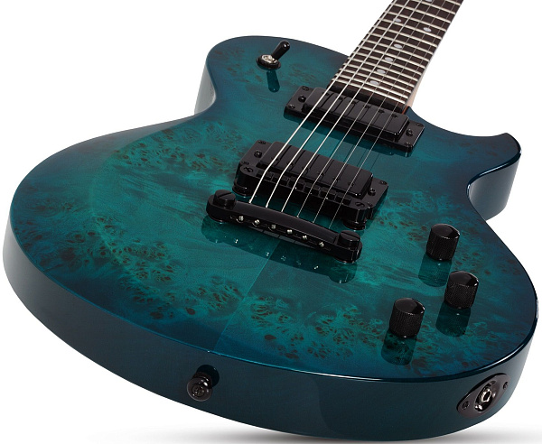 Электрогитара SCHECTER [SOLO-II STANDARD OBB] электрогитара 6-струнная, корпус: красное дерево, топ из капа, гриф: печеный клен, накладка: палисандр, 22 лада, цвет Ocean Blue Burst (OBB)