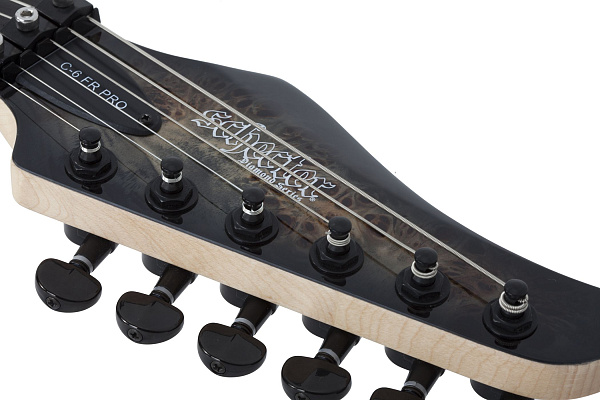 Электрогитара SCHECTER [C-6 FR PRO CB] электрогитара 6-струнная, корпус: красное дерево, топ: кап, гриф: клен 3 куска, накладка: венге, 24 лада, FloydRose, цвет: Charcoal Burst (CB)