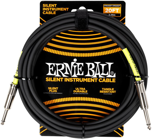ERNIE BALL Silent 6473, 6.1м - Инструментальный кабель