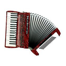 Weltmeister Topas III Red 37/96/III/7/3 Аккордеон, цвет красный.