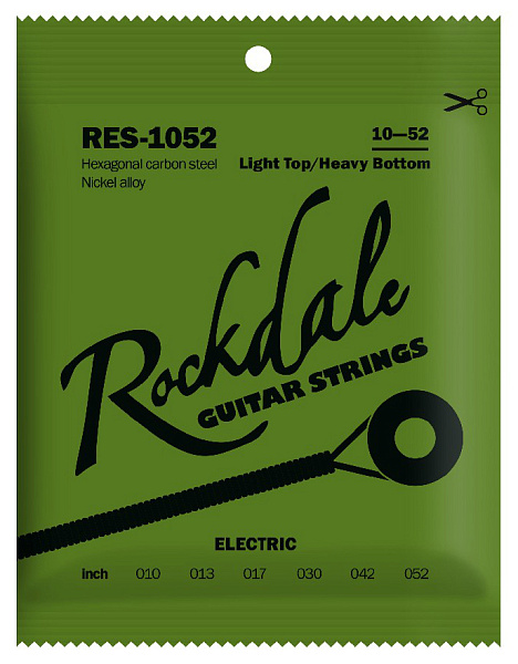 ROCKDALE RES-1052 - cтруны для электрогитары с шестигранным сердечником и никелевым покрытием