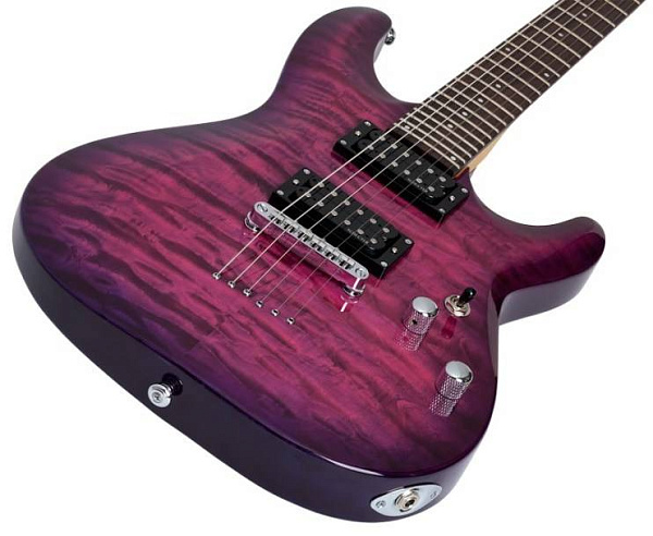 Электрогитара SCHECTER [C-6 PLUS EM] электрогитара 6-струнная, корпус: липа, топ: стеганый клен, гриф клен, накладка палисандр, 24 лада, цвет: Electric Magenta (EM)