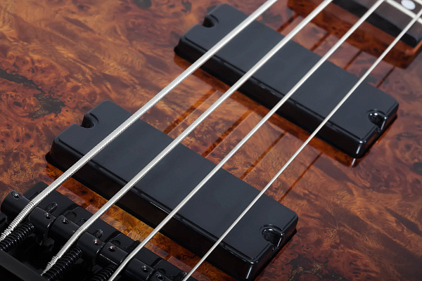 Бас-гитара SCHECTER [C-4 STANDARD TB] бас-гитара 4-струнная, корпус: красное дерево, топ из капа, гриф: печеный клен, накладка: палисандр, 24 лада, цвет Tobacco Burl (TB)